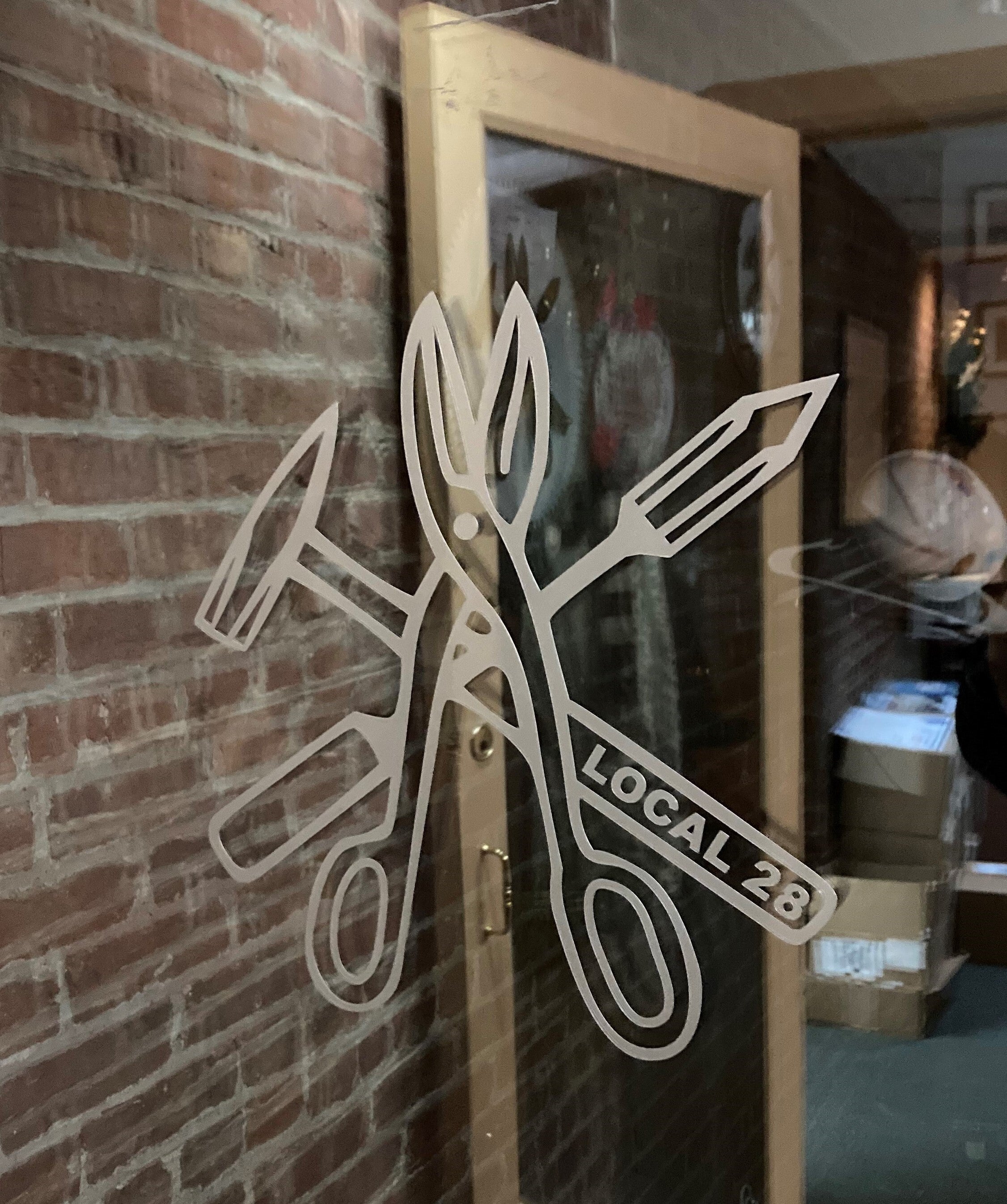 Local 28 Tools Decal Sheet Metal Workers' Local 28 Apparel